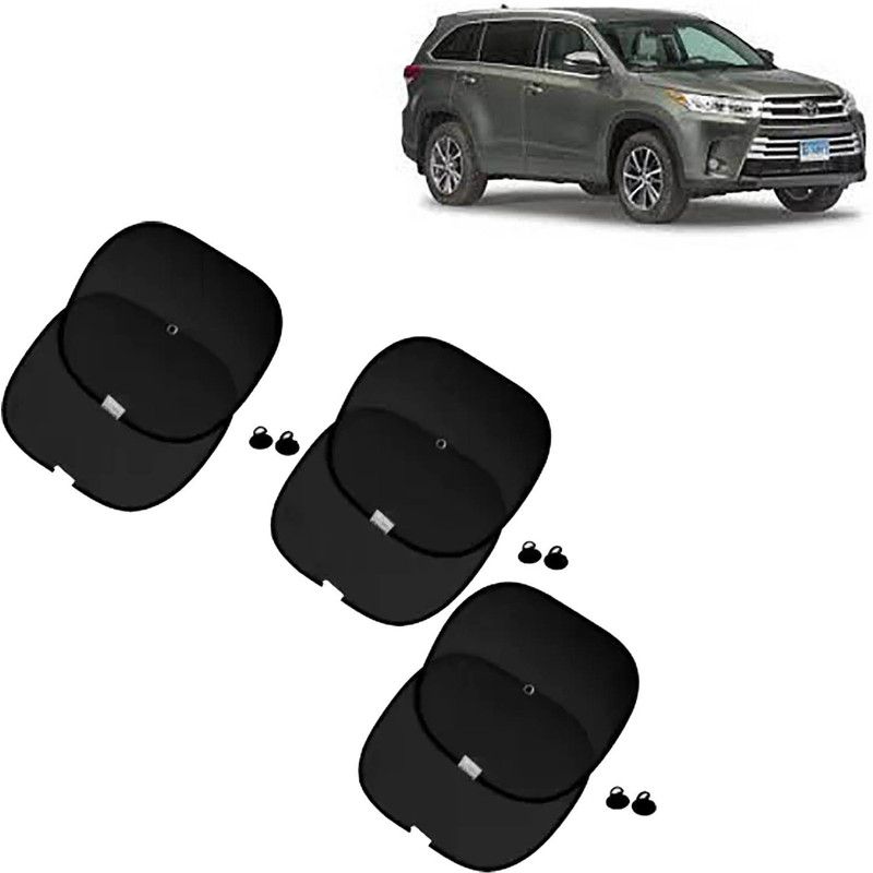 aksmit Side Window Sun Shade For Toyota Universal For Car  (Black)