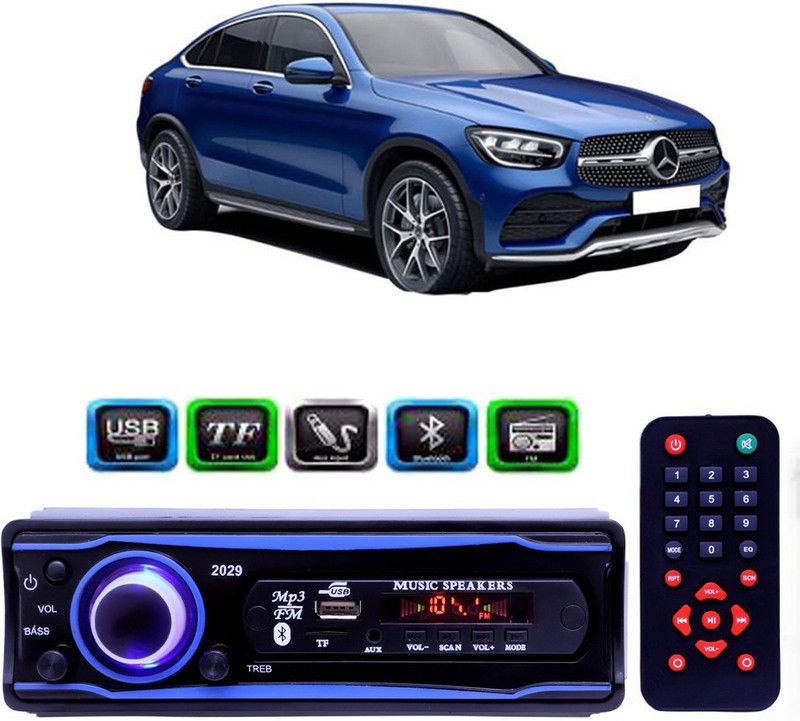 Genipap STEREO-999 BLUETOOTH/USB/SD/AUX/FM/MP3 (BLUE & Black)-393 Car Stereo  (Single Din)