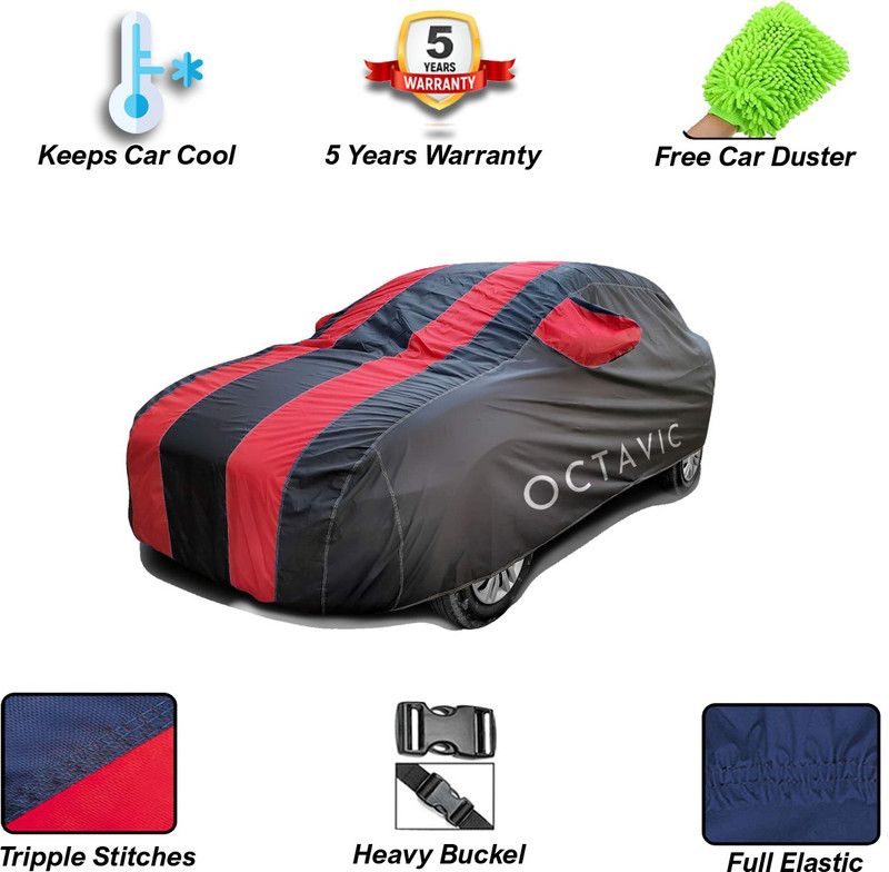 THE REAL ARV Car Cover For Volkswagen Passat (With Mirror Pockets)  (Red)