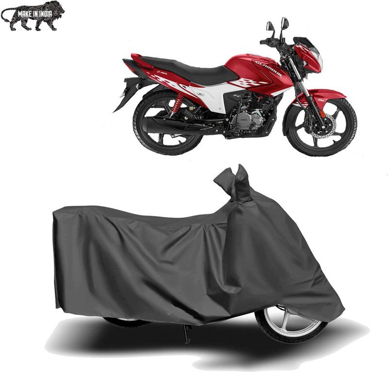 MOTOGENIX Two Wheeler Cover for Hero  (MotoCorp Glamour, Grey)