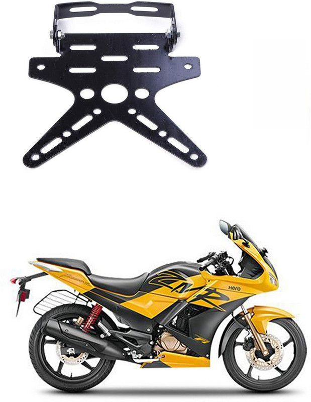 YUNEIK Bike License Number Plate Frame Holder Tail Tidy (Black) Bike Number Plate P-106 Bike Number Plate  (Aluminium 7 cm x 15 cm)