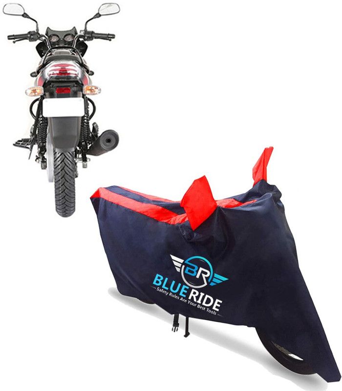 BLUERIDE Two Wheeler Cover for Bajaj  (Discover 125 DTS-i, Red)