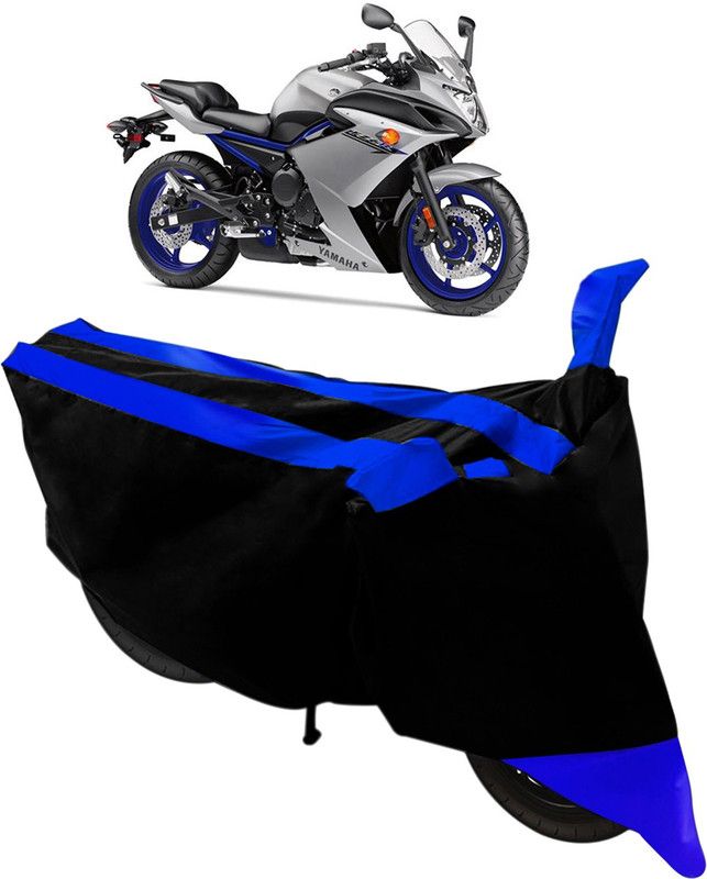 Purpleheart Two Wheeler Cover for Yamaha  (RX 100, Black, Blue)