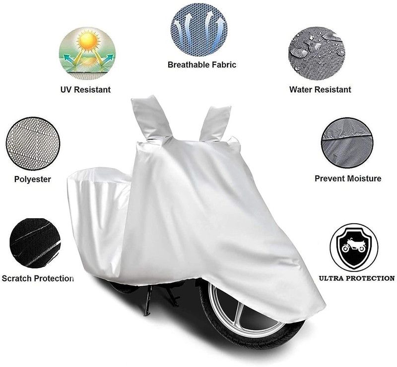 octavic Waterproof Two Wheeler Cover for Harley Davidson  (XL 1200, Silver)