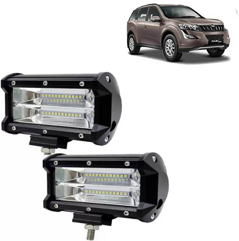 aksmit 24 LED Fog Light Set Of 2 For XUV 500_FL163 Fog Lamp Car, Motorbike, Truck, Van LED for Mahindra (12 V, 72 W)  (XUV 500, Pack of 2)