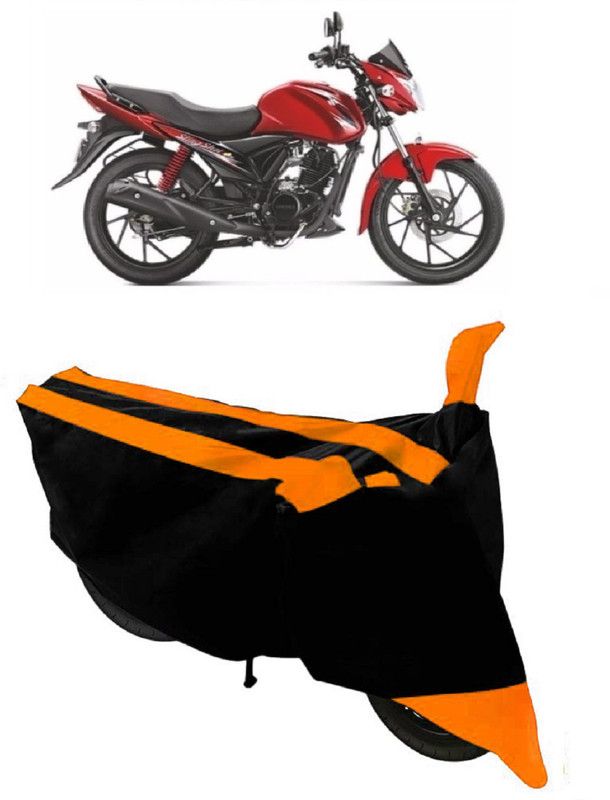 ABORDABLE Two Wheeler Cover for Suzuki  (Sling Shot, Orange, Black)