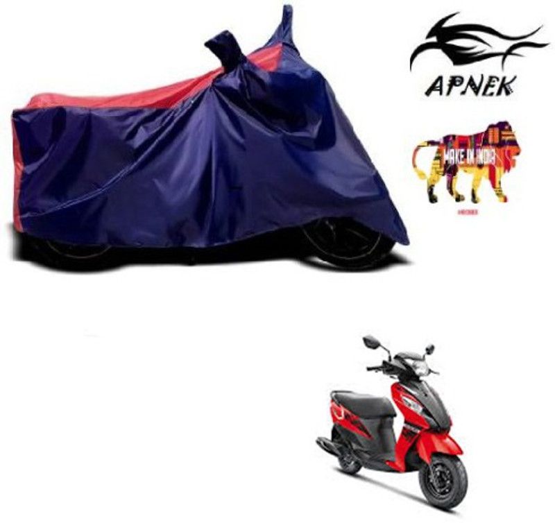 APNEK Waterproof Two Wheeler Cover for Suzuki  (Let's, Red, Blue)
