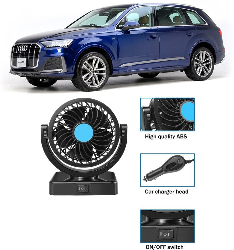 Enfield Works Cooling Car Fan 360 Degree Rotatable For vehicle-Y_021 Car Interior Fan  (12 V)