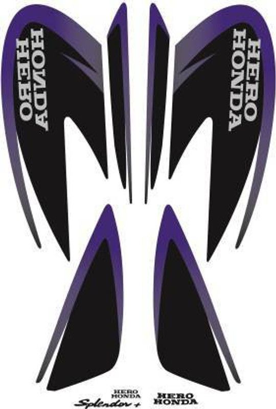 SunStick Sticker & Decal for Bike  (Black, Blue)