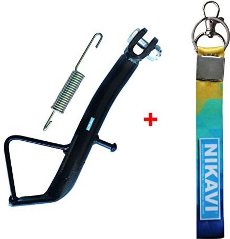 nikavi SS27 Side Stand Compatible for Bajaj Discover + NKVKC Bike Side Stand