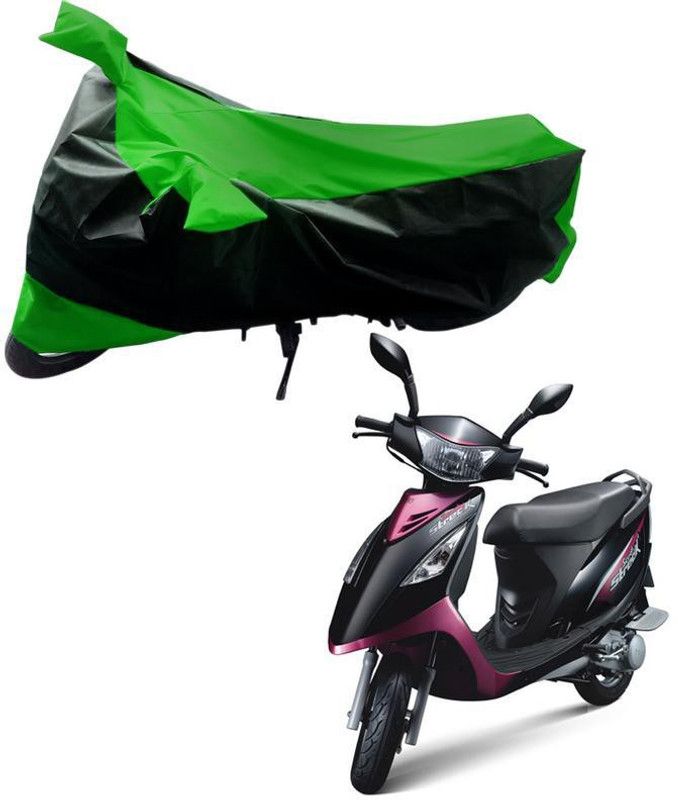 Purpleheart Two Wheeler Cover for TVS  (Streek, Black, Green)