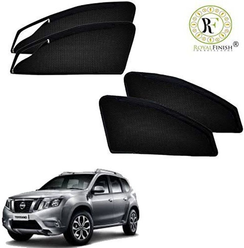 ROYAL FINISH Rear Window, Side Window Sun Shade For Nissan Terrano  (Black)