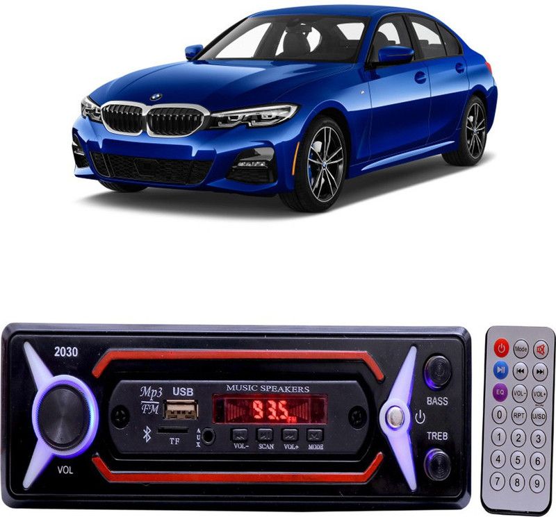 JBRIDERZ JB-2030 Red BLUETOOTH/USB/SD/AUX/FM/MP3 Car Stereo ( Single Din) B-51 Car Stereo  (Single Din)