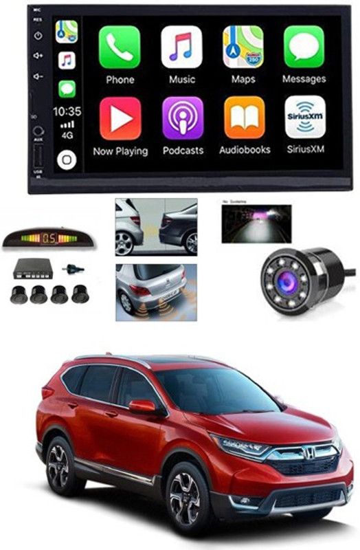 RKPSP 7 INCH Full Double Din Car Screen Stereo Media Player Audio Video Touch Screen Stereo Full HD with MP3/MP4/MP5/USB/FM Player/WiFi/Bluetooth & Mirror Link with Back Rear Camera & Black Sensor For CRV Car Stereo  (Double Din)