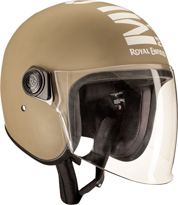 ROYAL ENFIELD Open Face MLG Helmet Motorbike Helmet  (Matt Desert Storm)