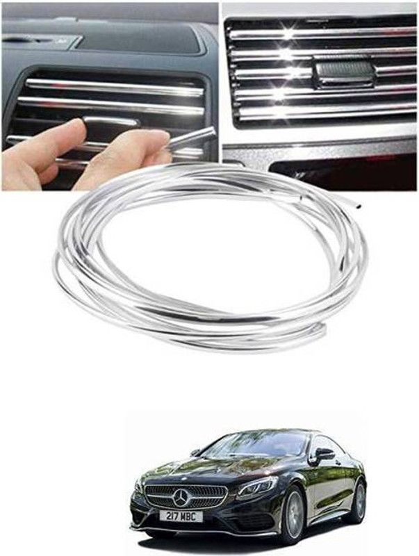 FKOK Car-Decorative Chrome Car beeding For S-Coupe Car Beading Roll For Bumper, Door, Window  (5 m)