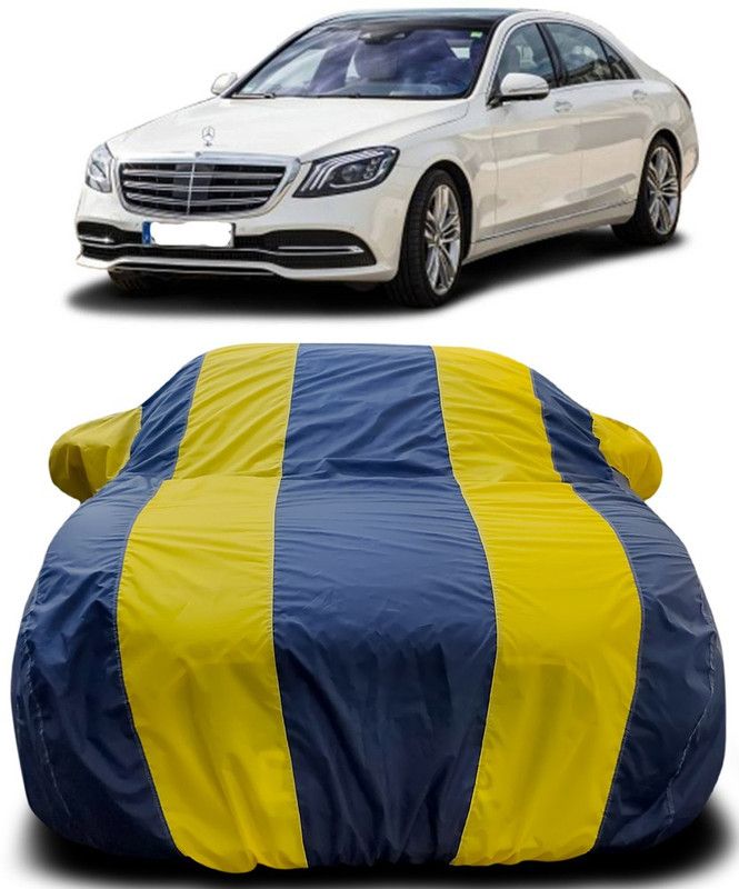 THE REAL ARV Car Cover For Mercedes Benz S 350 (With Mirror Pockets)  (Blue, Yellow)