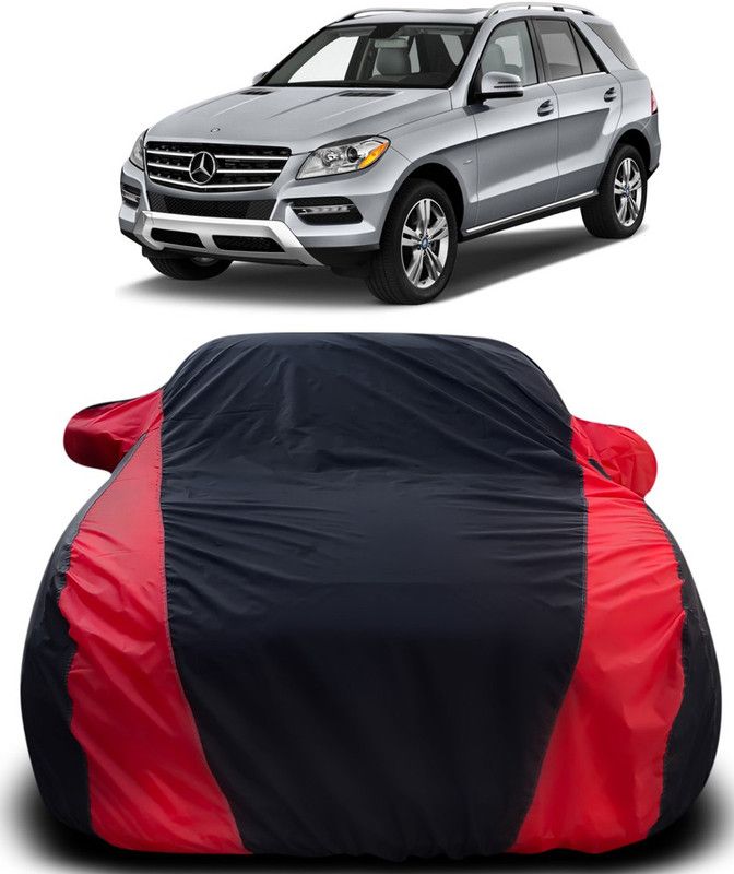 MoTRoX Car Cover For Mercedes Benz ML350 (With Mirror Pockets)  (Black, Red)