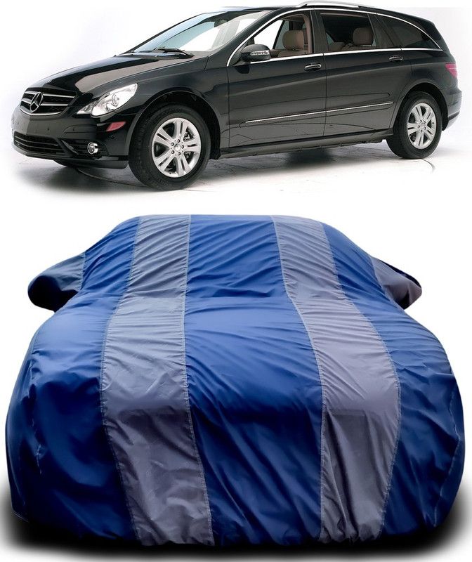 Elegance Car Cover For Mercedes Benz R-Class (With Mirror Pockets)  (Blue, Grey)