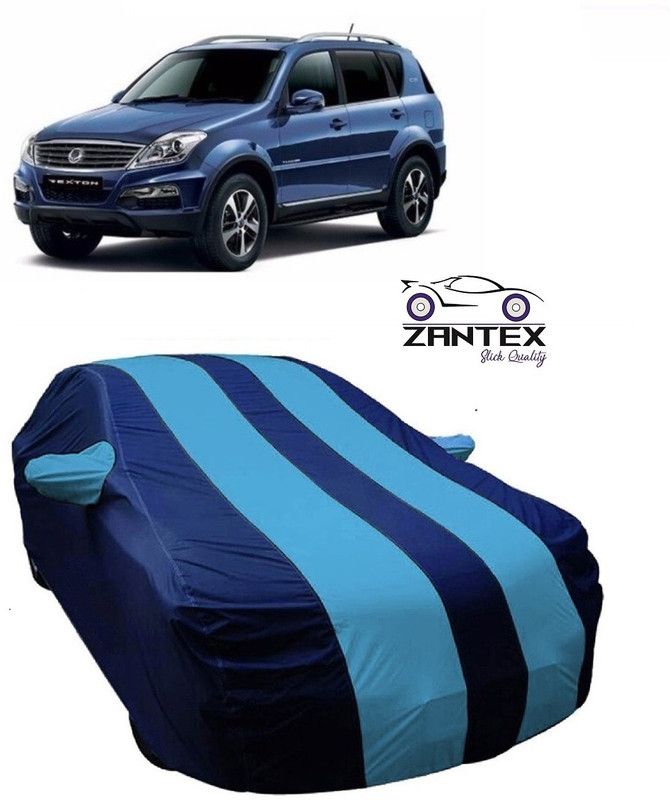 ZANTEX Car Cover For SsangYong Rexton (With Mirror Pockets)  (Blue)