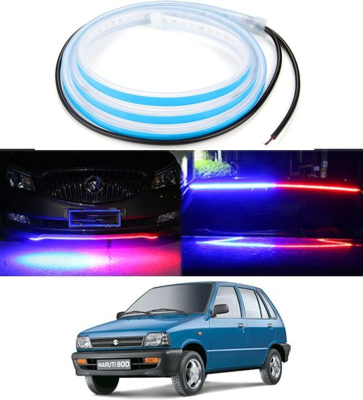 RKPSP 120cm LED Strip Flexible Police Light Car Hood/Trunk/Dashboard/Door For 800 Dash Light Car, Van LED for Maruti Suzuki (12 V, 12 W)  (800, Pack of 1)