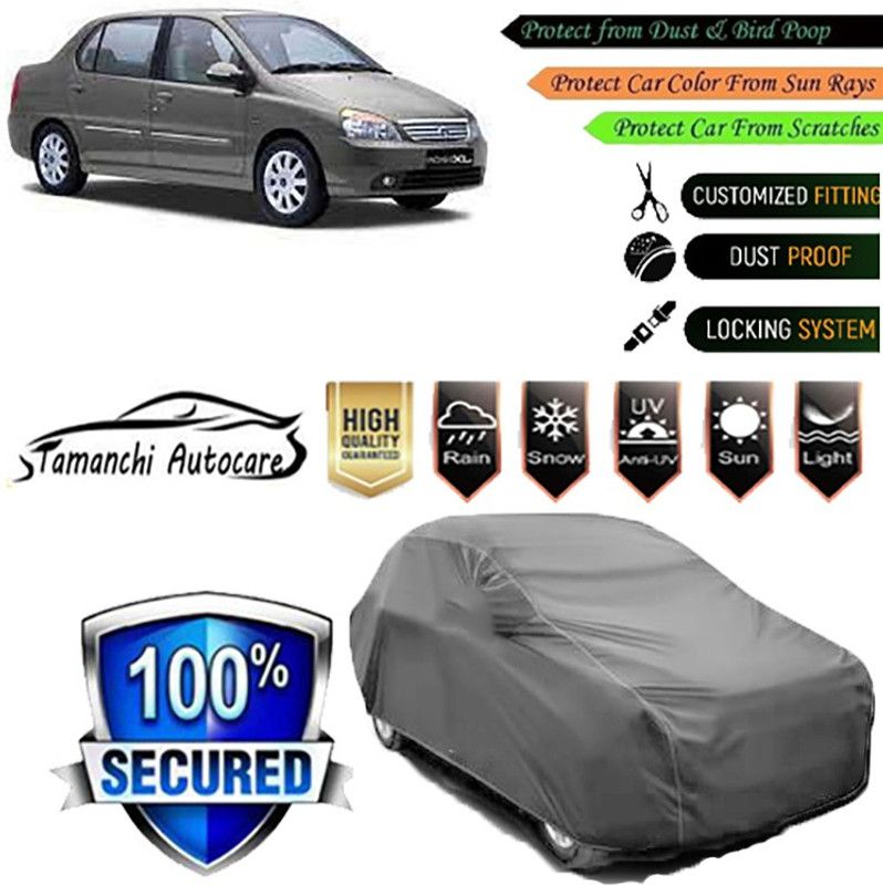 Tamanchi Autocare Car Cover For Tata Indigo XL  (Grey)