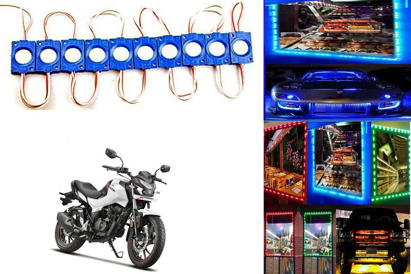 SMARTER RIDE Blue LED Module Ultra Bright Waterproof Lights for Hero Xtreme 160R Back Up Lamp, Brake Light, Dash Light, Interior Light, License Plate Light, Parking Light Motorbike LED for Hero (12 V, 15 W)  (Xtreme, Pack of 20)