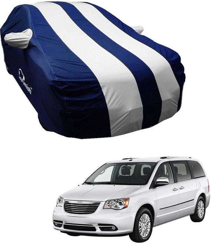 AutoFurnish Car Cover For Toyota Qualis (With Mirror Pockets)  (Blue, Silver)