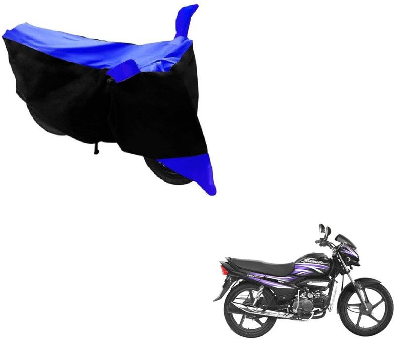 AUTYLE Two Wheeler Cover for Hero  (Super Splendor, Black, Blue)