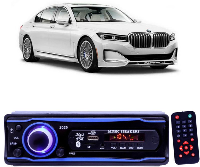 YUNEIK Blue Stereo-999 BLUETOOTH/USB/SD/AUX/FM/MP3 (BLUE & Black)Y-061 Car Stereo  (Single Din)