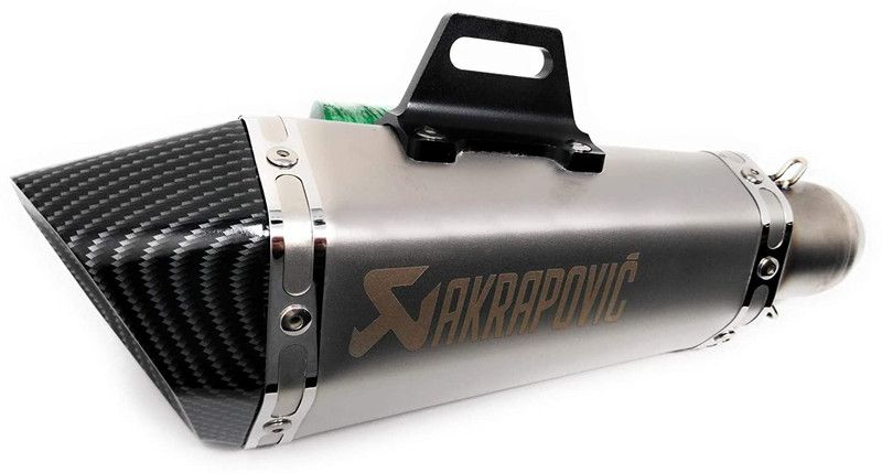 RA ACCESSORIES Universal For Bike Unicorn 160, Pulsar 220 DTS-i, Classic Desert Storm, Splender iSMART Slip-on Exhaust System  (Mild Steel)