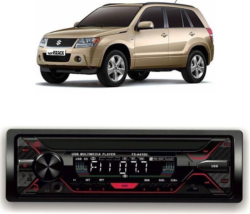 Purpleheart Car Stereo FX- A100U Car Stereo with Bluetooth, USB, SD Card , Aux P-323 Car Stereo  (Single Din)