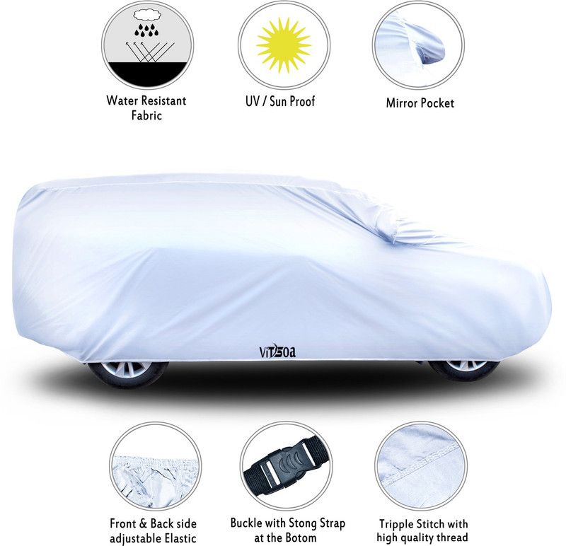 VITSOA Car Cover For Mitsubishi Pajero Sport  (Silver)