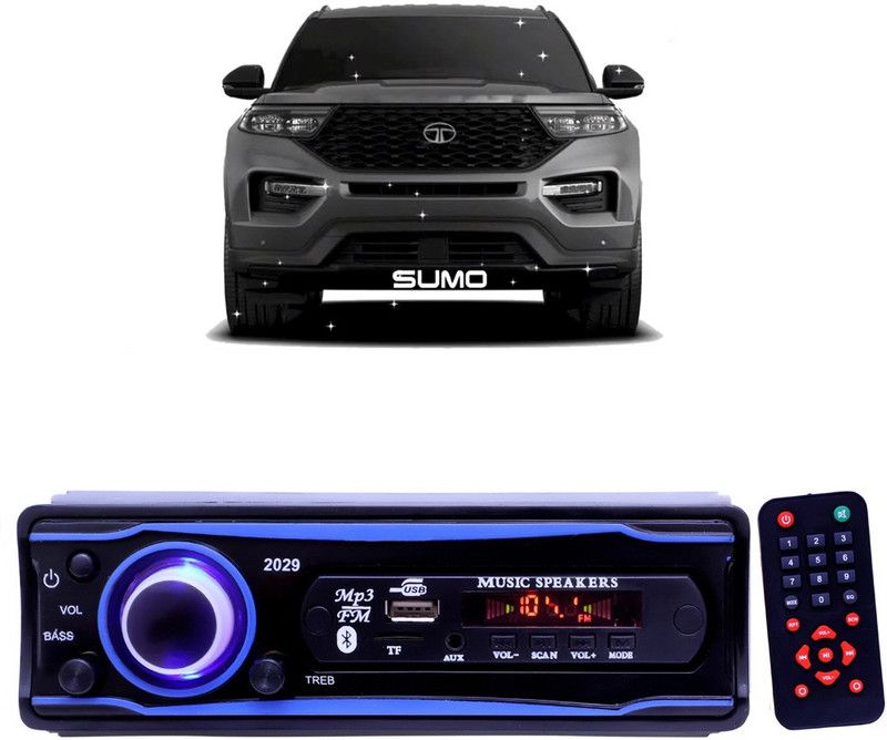 YUNEIK Blue Stereo-999 BLUETOOTH/USB/SD/AUX/FM/MP3 (BLUE & Black)Y-534 Car Stereo  (Single Din)
