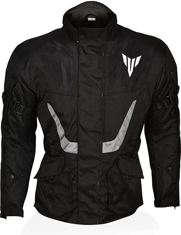 YAMAHA Y6AYMBBJ2X21 Riding Protective Jacket  (Black, XXL)