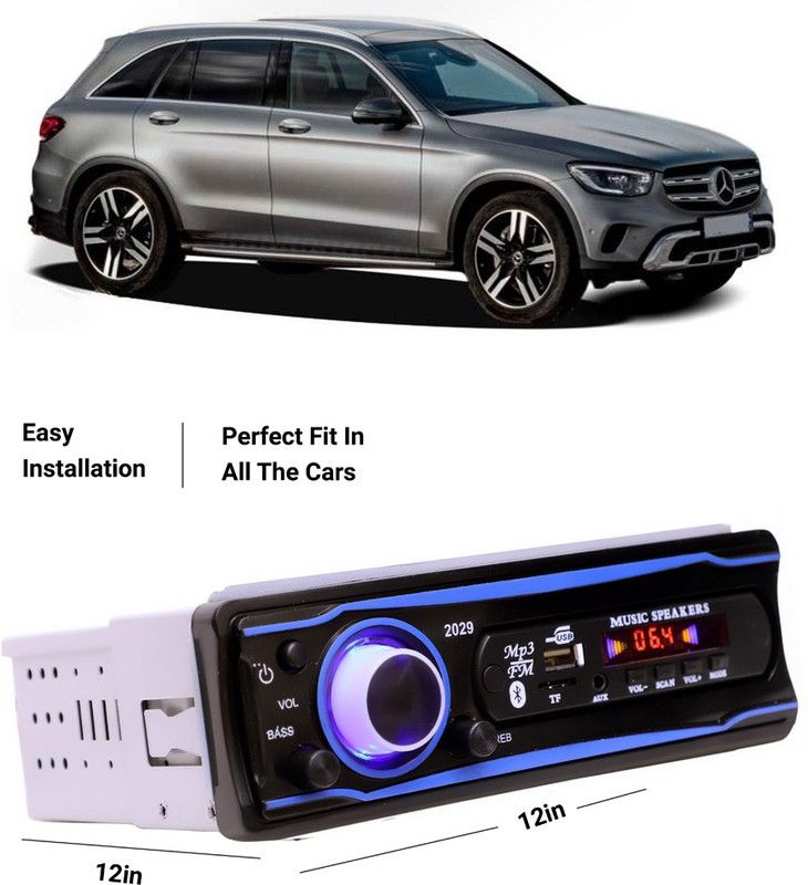 EverLand Blue Stereo-999 BLUETOOTH/USB/SD/AUX/FM/MP3 (BLUE & Black)-0-392 Car Stereo  (Single Din)