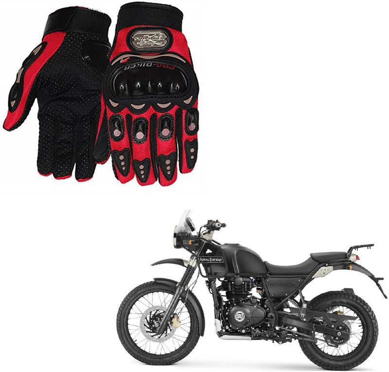 AuTO ADDiCT PRO BIKER GLOVES RED FOR ROYAL ENFIELD Himalayan Riding Gloves  (Red)