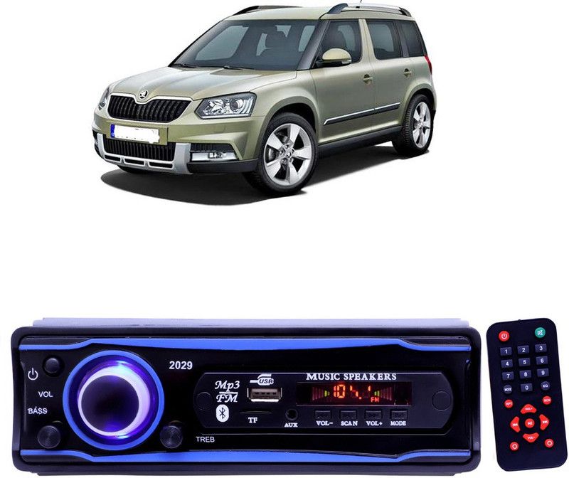 YUNEIK Blue Stereo-999 BLUETOOTH/USB/SD/AUX/FM/MP3 (BLUE & Black)Y-498 Car Stereo  (Single Din)