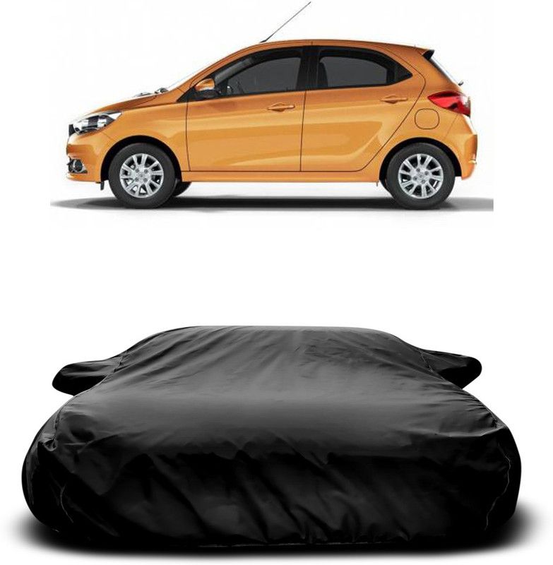 Ascension Car Cover For Tata Tiago EV (With Mirror Pockets)  (Black)
