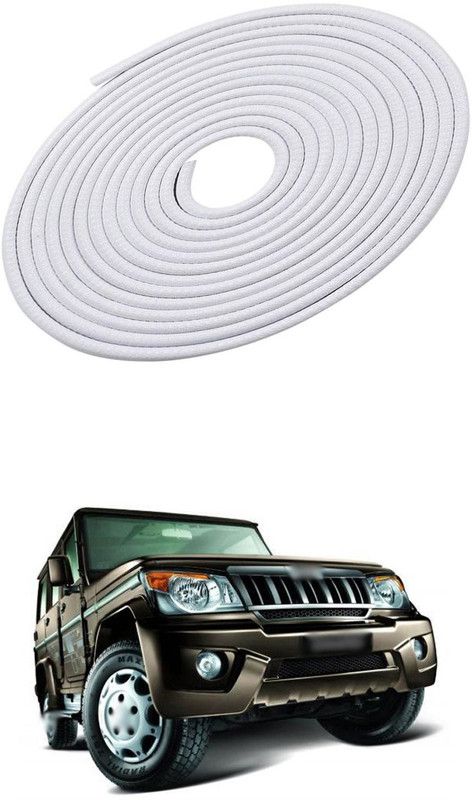 PROEDITION Plastic, Rubber Car Door Guard  (White, Pack of 1, Mahindra, Bolero)