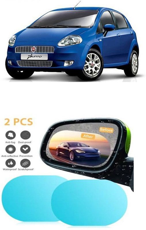 Etradezone Antifog_055 Car Mirror Rain Blocker  (White)