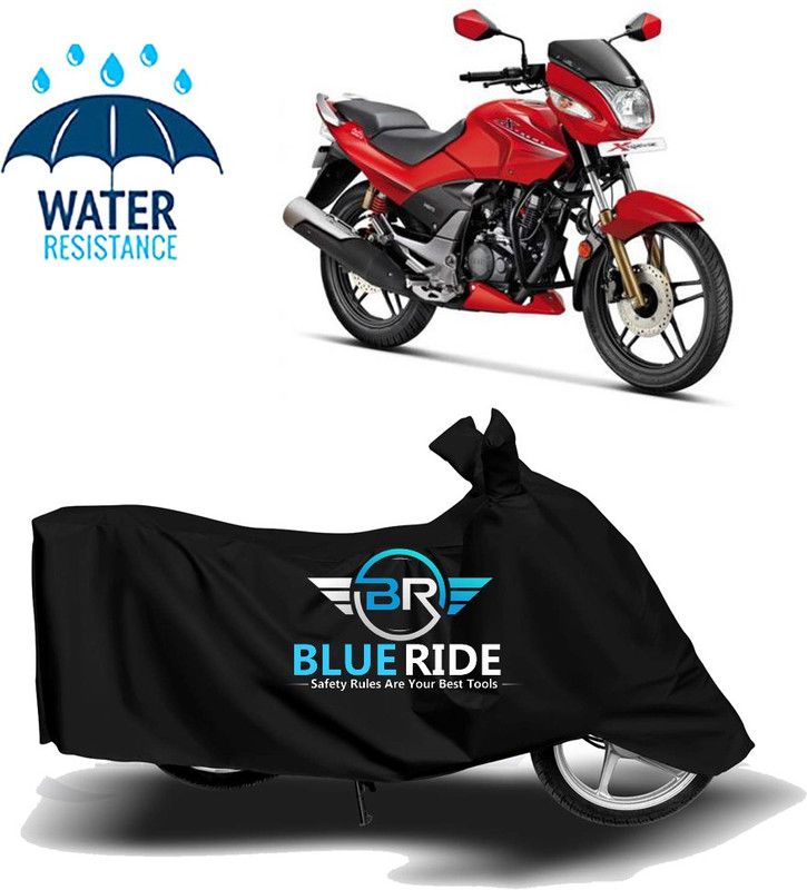 BLUERIDE Two Wheeler Cover for Hero  (CBZ TYPE 1, Black)