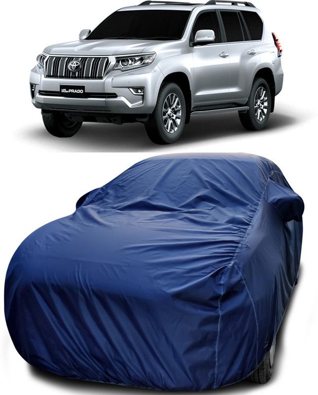 Dvis Car Cover For Toyota Prado (With Mirror Pockets)  (Blue)