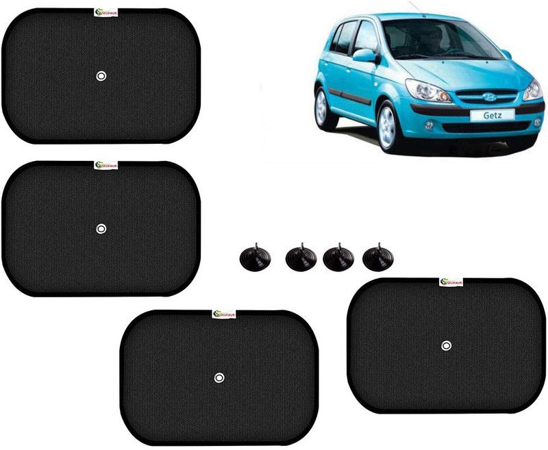 Selifaur Side Window Sun Shade For Hyundai Getz  (Black)