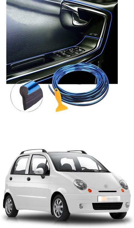 PECUNIA Car Interior Trim Strips-16.4ft/5M Universal Car Gap Fillers Automobile Moulding Line Decorative Accessories DIY Flexible Strip Garnish Accessory with Installing Tool (blue)e47 Car Beading Roll For Bumper, Trunk  (5 m)