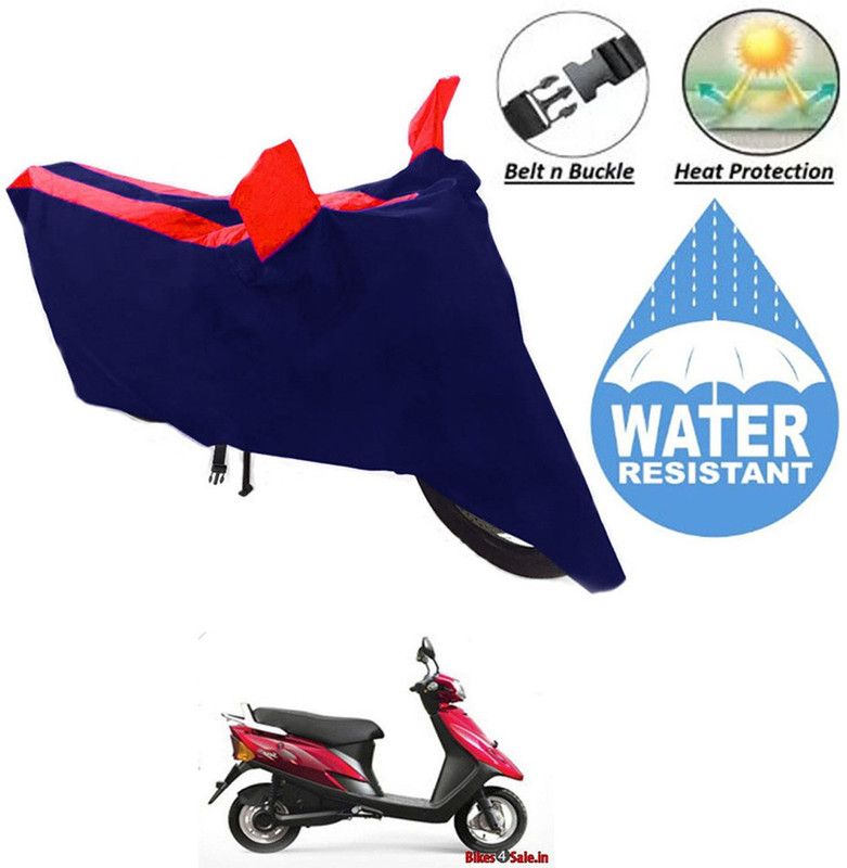 RONISH Two Wheeler Cover for TVS  (Teenz, Blue, Red)