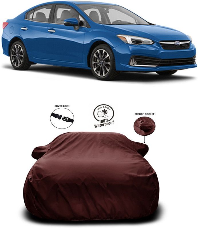 Ascension Car Cover For Subaru Impreza (With Mirror Pockets)  (Maroon)