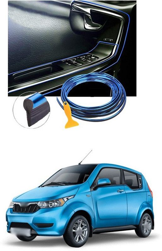 PECUNIA Car Interior Trim Strips-16.4ft/5M Universal Car Gap Fillers Automobile Moulding Line Decorative Accessories DIY Flexible Strip Garnish Accessory with Installing Tool (blue)e120 Car Beading Roll For Bumper, Trunk  (5 m)