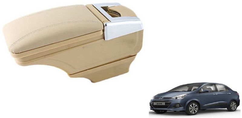 Auto Oprema Centre Car Armrest Beige Color Aar-300 Car Armrest  (Hyundai, Xcent)