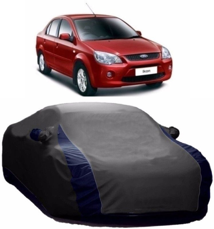 AutoKick Car Cover For Ford Ikon (With Mirror Pockets)  (Multicolor)